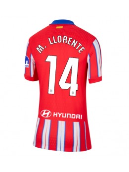 Atletico Madrid Marcos Llorente #14 Heimtrikot für Frauen 2024-25 Kurzarm